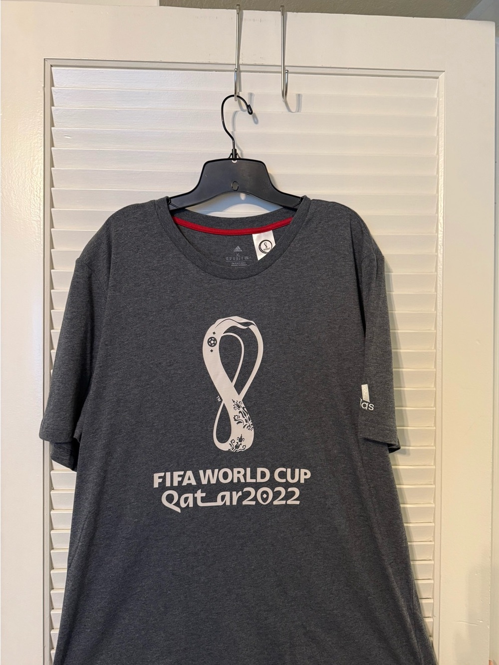 Adidas Dark Gray FIFA World Cup Qatar 2022 Graphic Tee